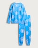 image 2 of Manchester City Fleece Pyjama Set in Blue