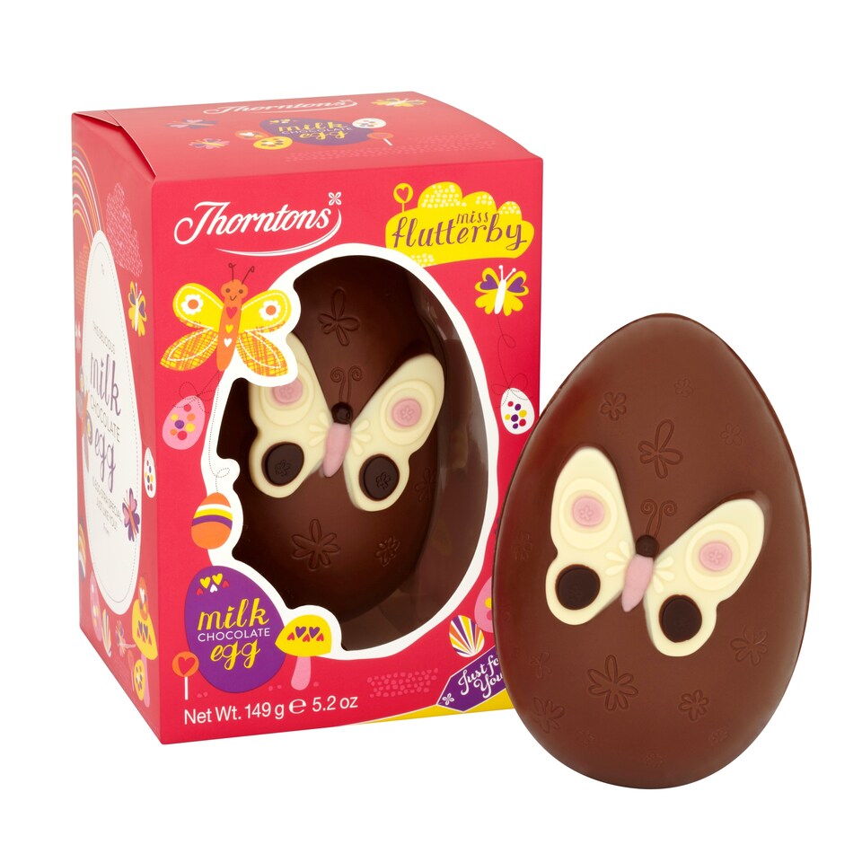 image 1 of Thorntons Miss Flutterby Milk Chocolate Easter Egg 149G