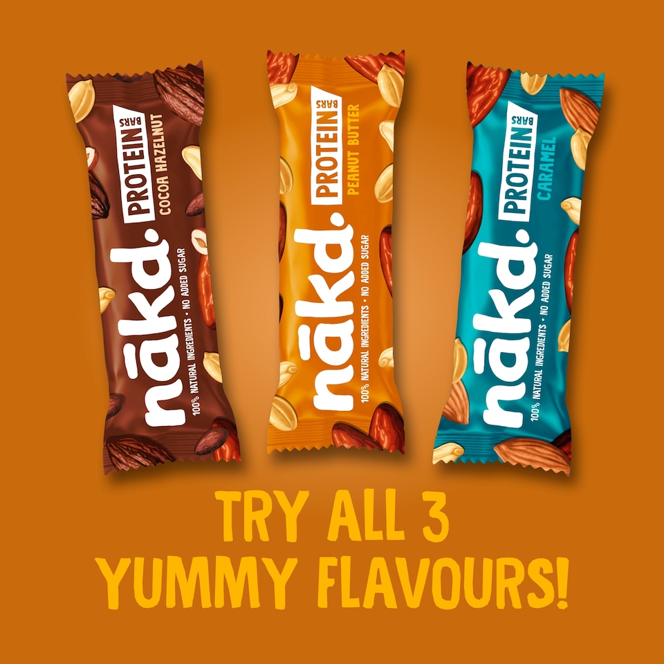 image 1 of Nakd Peanut Butter Protein Bars Multipack 3 x 45g