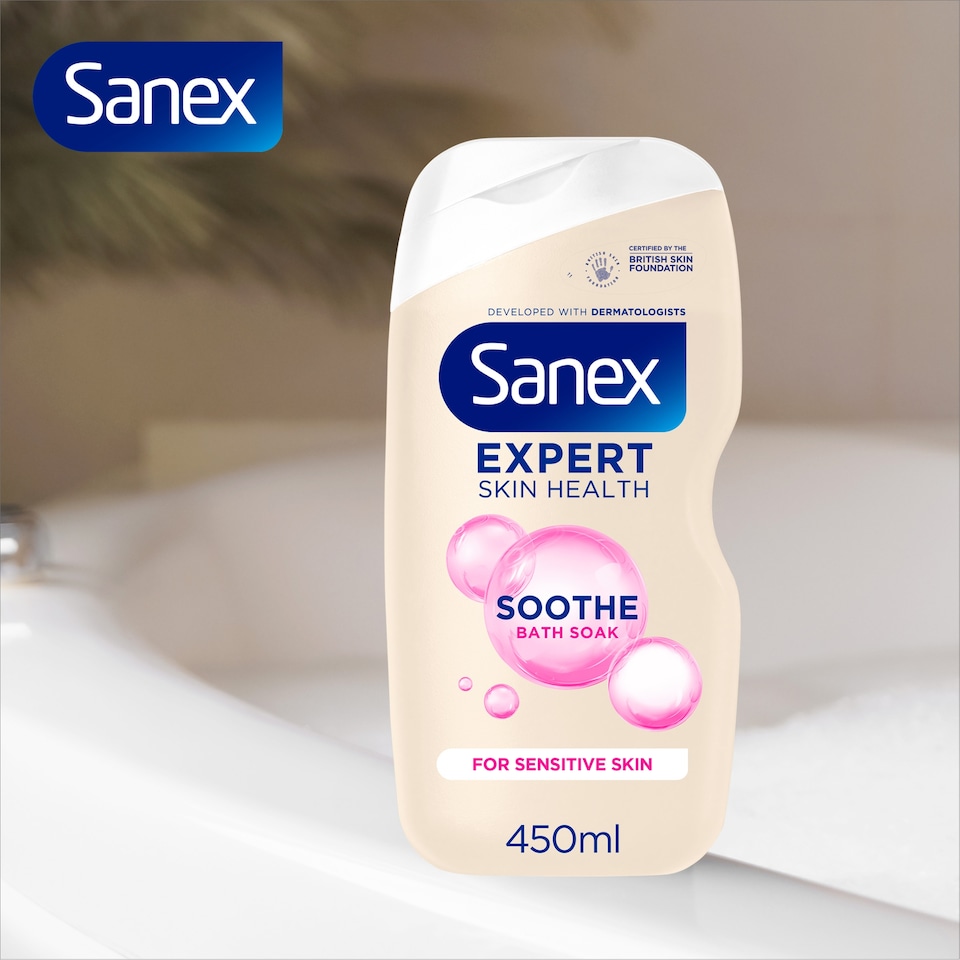 image 1 of Sanex Expert Skin Health Sensitive Bath Soak 450Ml