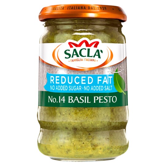 Sacla' Reduced Fat Basil Pesto 190G