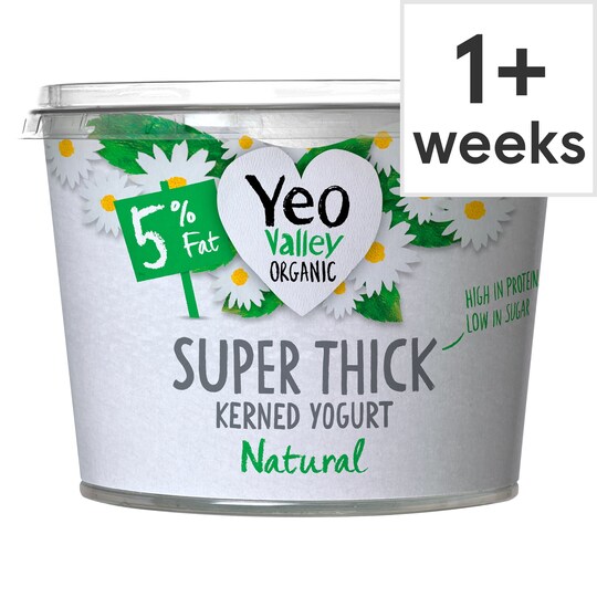 Yeo Valley Organic Super Thick Natural Yogurt 450G Tesco Groceries