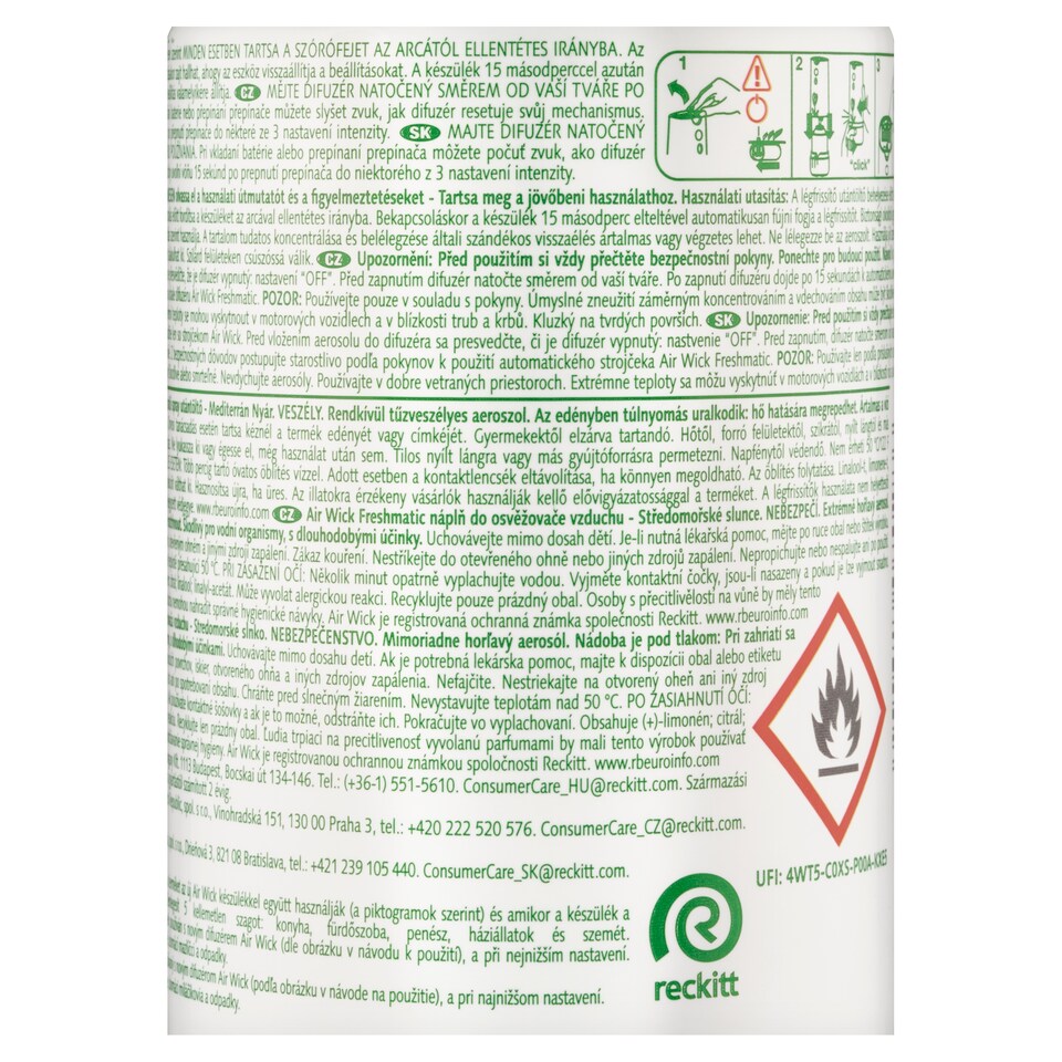 image 1 of Air Wick Freshmatic Automatic Spray Refill Mediterranean Sun 250 ml