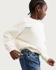 image 3 of F&F Girls Cotton Rich Day Dreamers Print Sweatshirt in Cream