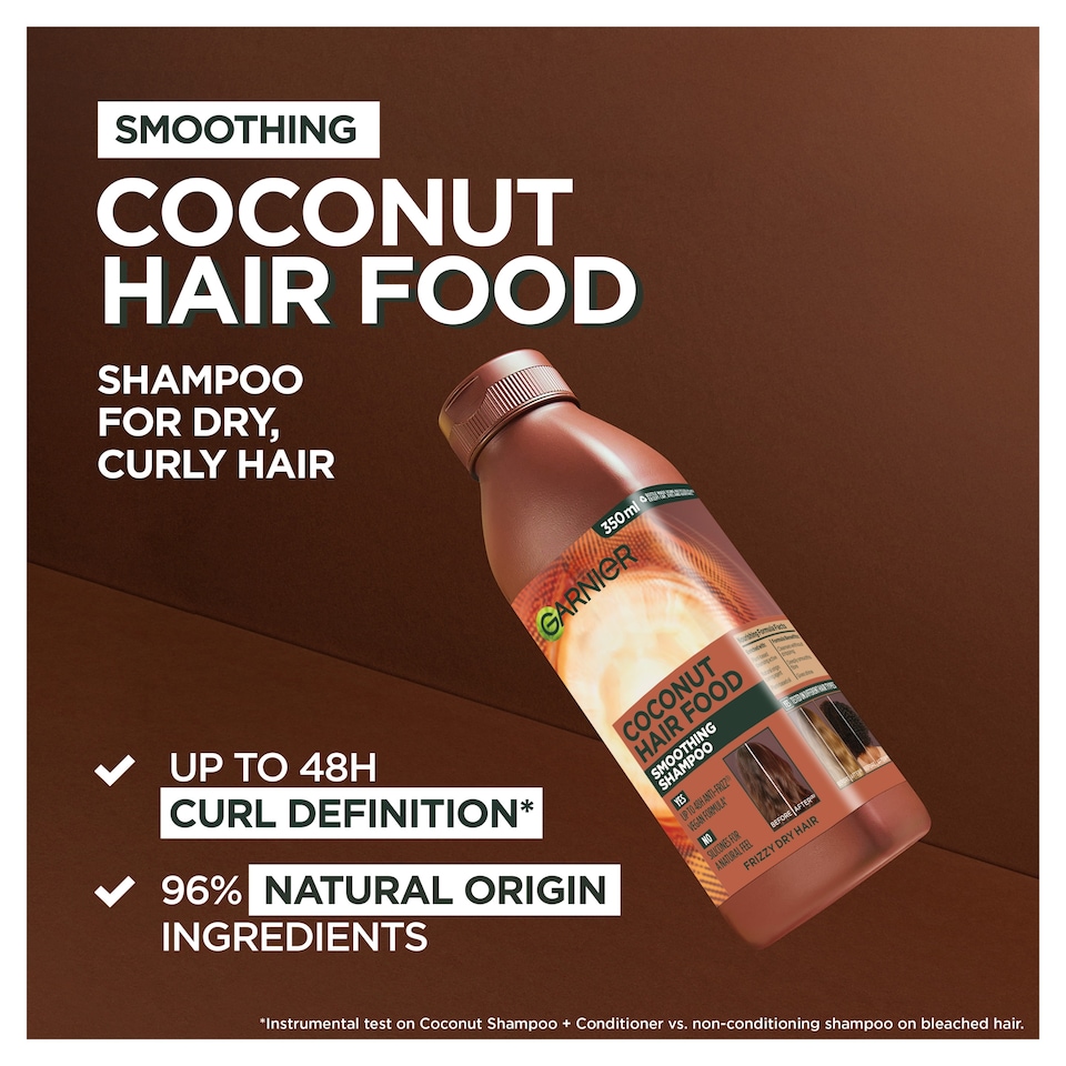 image 1 of Garnier Ultimate Blends Hair Food Coconut & Macadamia Shampoo 350ml