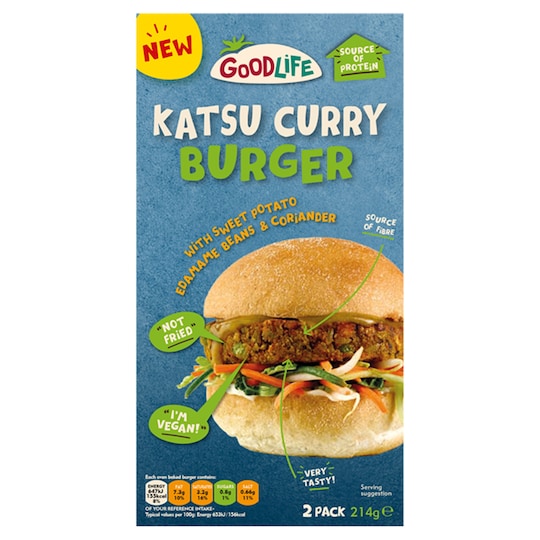 Goodlife Katsu Curry Burger 2 Pack 214G