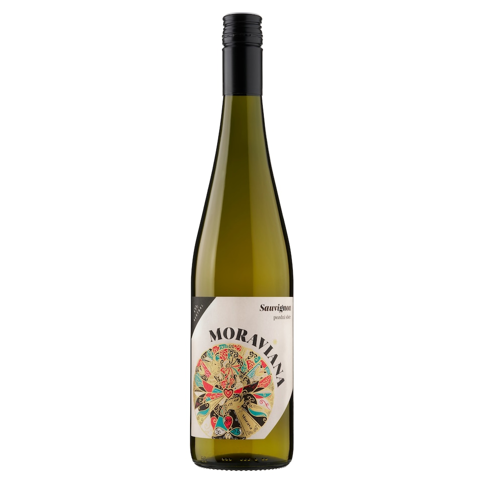 Obrázek 1 pro produkt Moraviana Sauvignon jakostní víno s přívlastkem pozdní sběr bílé polosuché 0,75l