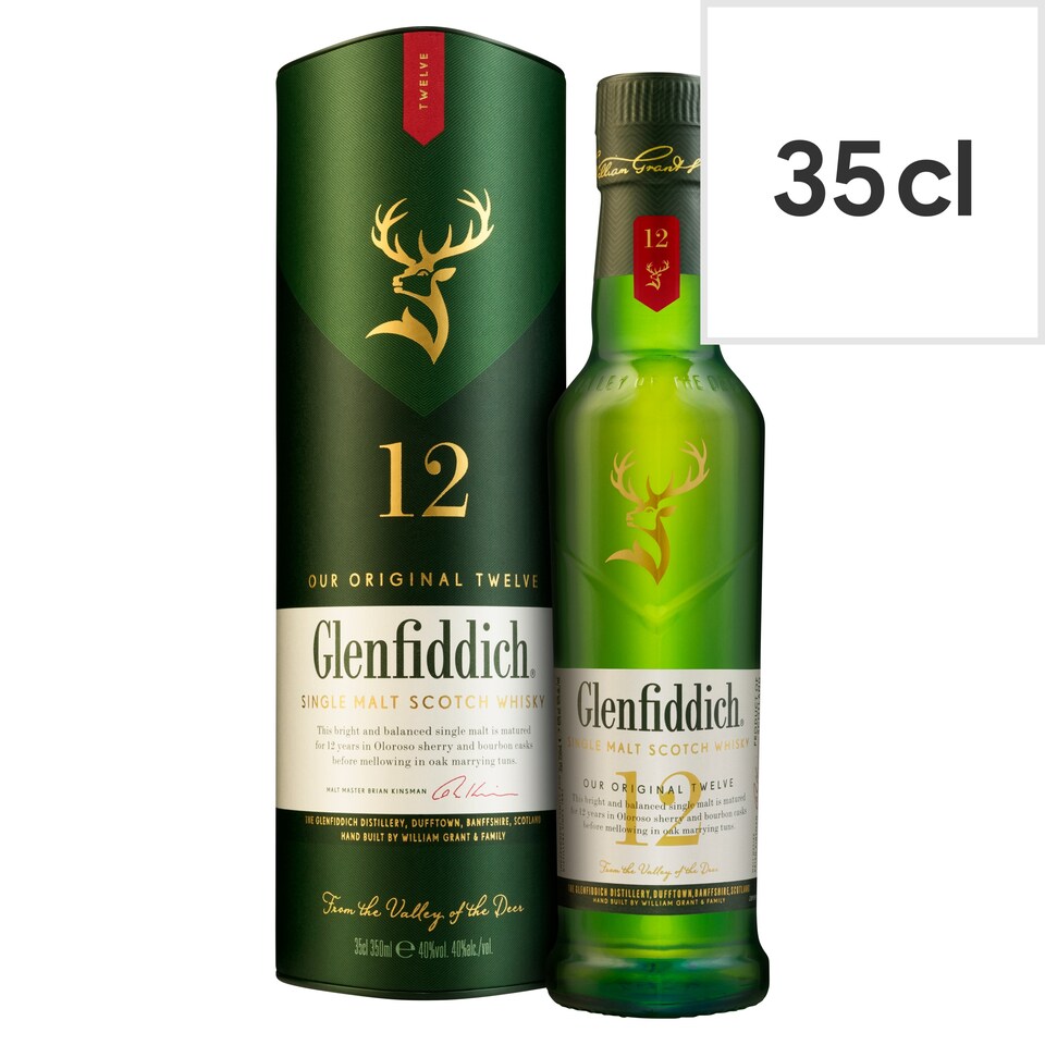 image 1 of Glenfiddich 12 Year Old Single Malt Scotch Whisky 35Cl