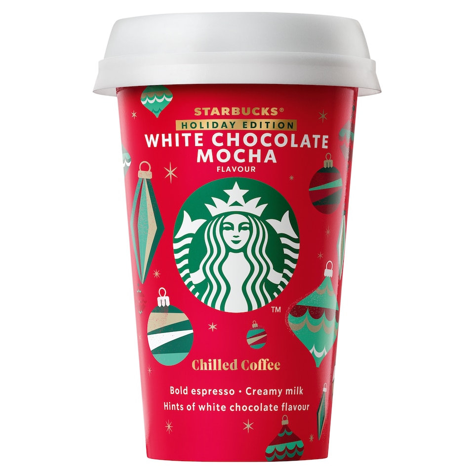 Starbucks Holiday Edition White Chocolate Mocha Chilled Coffee Drink 220 ml