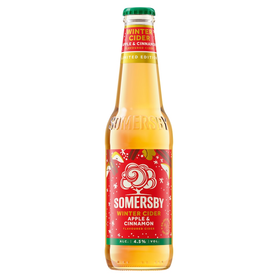 Somersby Winter Cider almalé alapú, szénsavas alkoholos ital alma-fahéj ízesítéssel 4,5% 330 ml