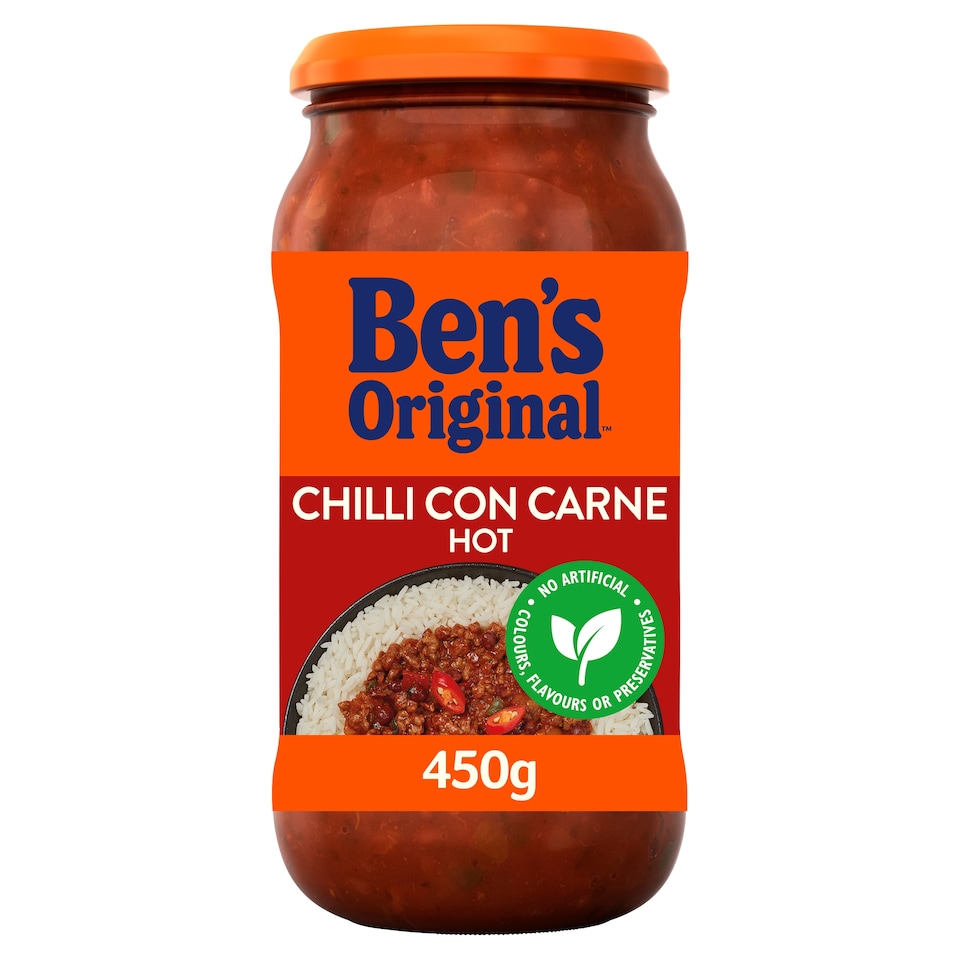 image 1 of Ben's Original Hot Chilli Con Carne Sauce 450G