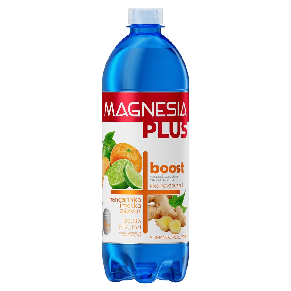 Magnesia Plus boost mandarínka limetka zázvor 0,7 l