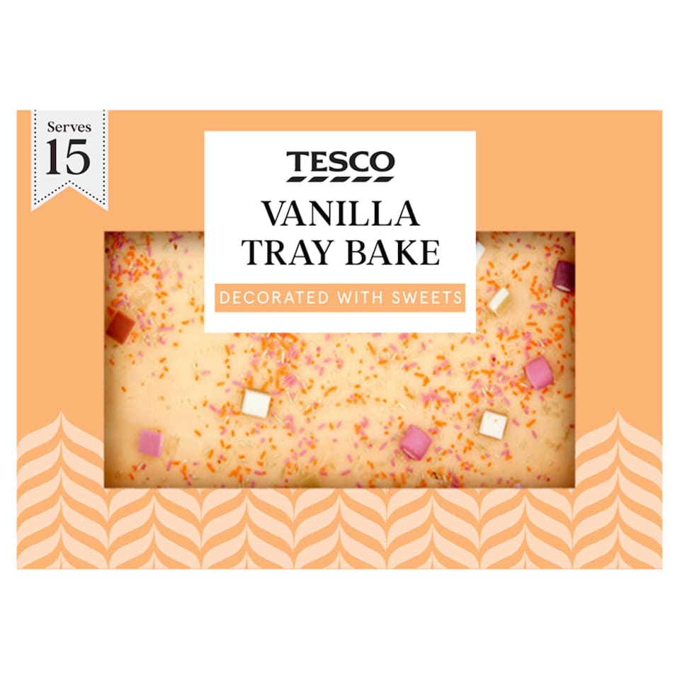 Tesco Vanilla Party Tray Bake