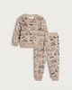 image 1 of F&F Boys Minky Textured Construction Print Pyjama Set in Multi