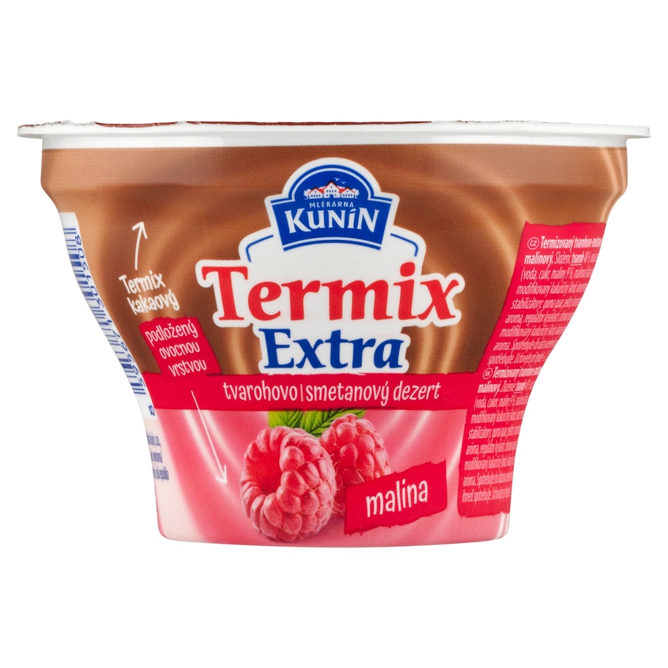 image 1 of Mlékárna Kunín Termix Extra Cottage Cheese Cream Dessert Raspberry 130g
