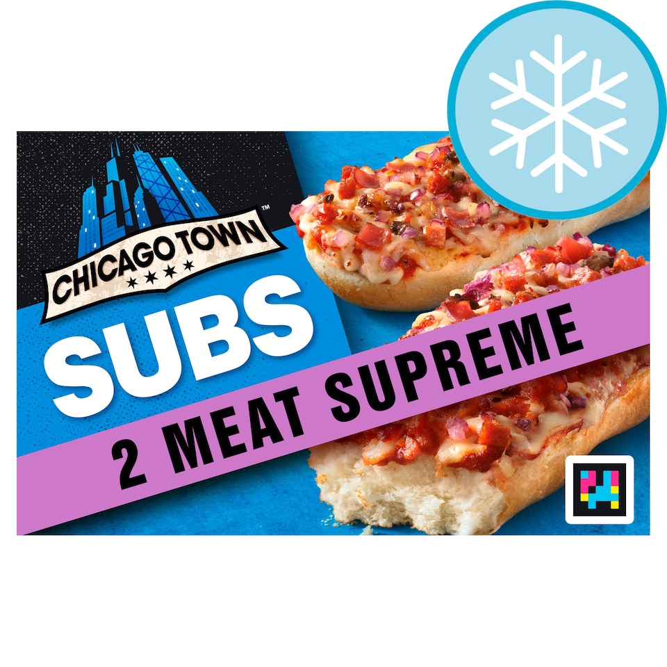image 1 of Chicago Town Meat Supreme Pizza Subs 2 Pack 250g