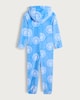 image 2 of Manchester City Fleece Zip Through Onesie in Multi