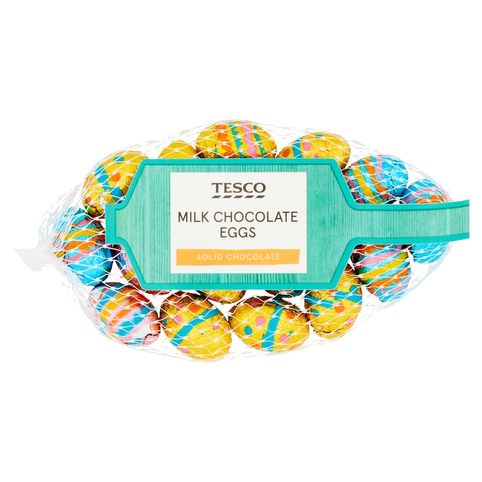 Tesco Mléčná čokoláda vajíčka síť 75g