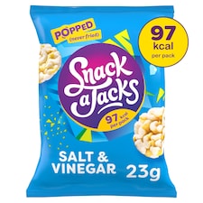 Snack a Jacks Salt & Vinegar Rice Cakes Grab Bag Snacks 23g