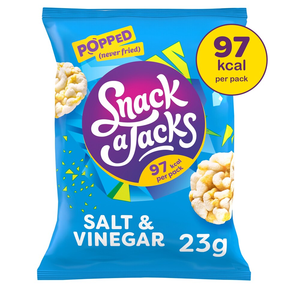 image 1 of Snack a Jacks Salt & Vinegar Rice Cakes Grab Bag Snacks 23g