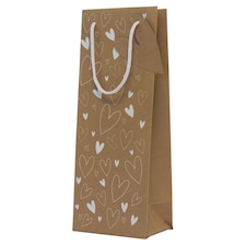Tesco Celebrate Hearts Bottle Bag