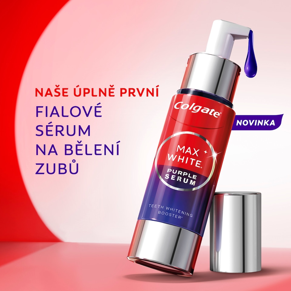 Obrázek 1 pro produkt Colgate Max White Purple Serum bělicí sérum 40ml