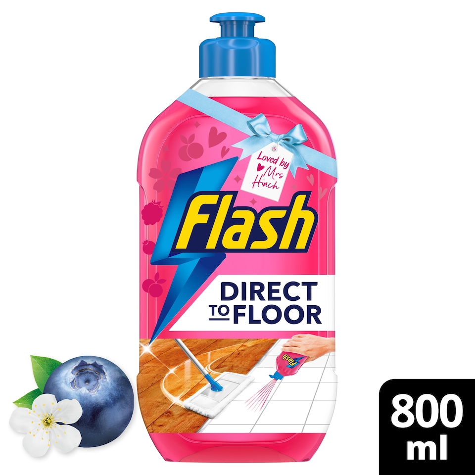 image 1 of Flash Direct To Floor Berry & Cherry Blossom 800ml