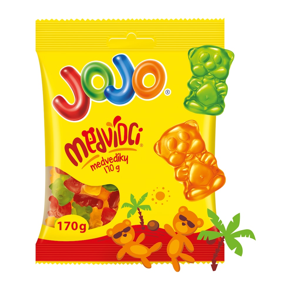 obrázok 1 z JOJO Medvedíky želé cukríky s ovocnými príchuťami 170 g