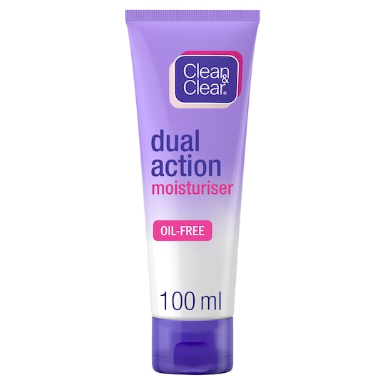 Clean & Clear Dual Action Moisturiser 100Ml Tesco Groceries