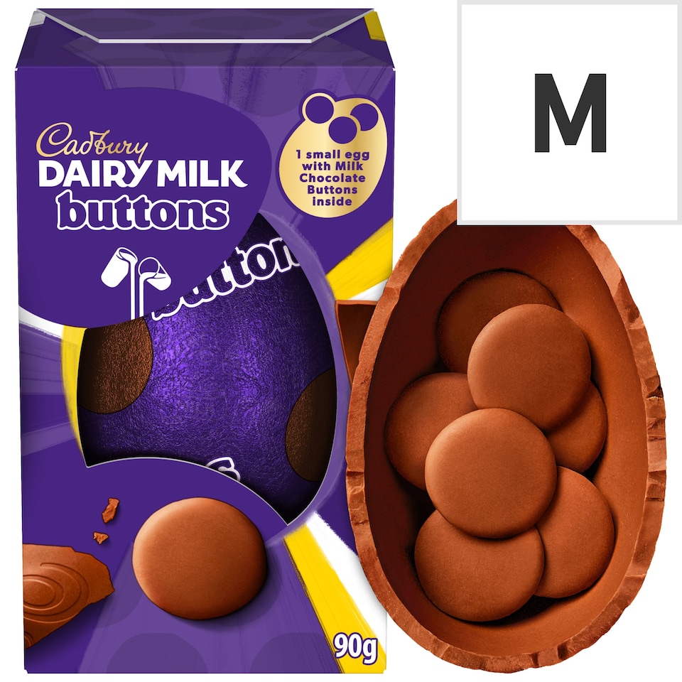 Cadbury Dairy milk Buttons Shell EASTER Egg 90g