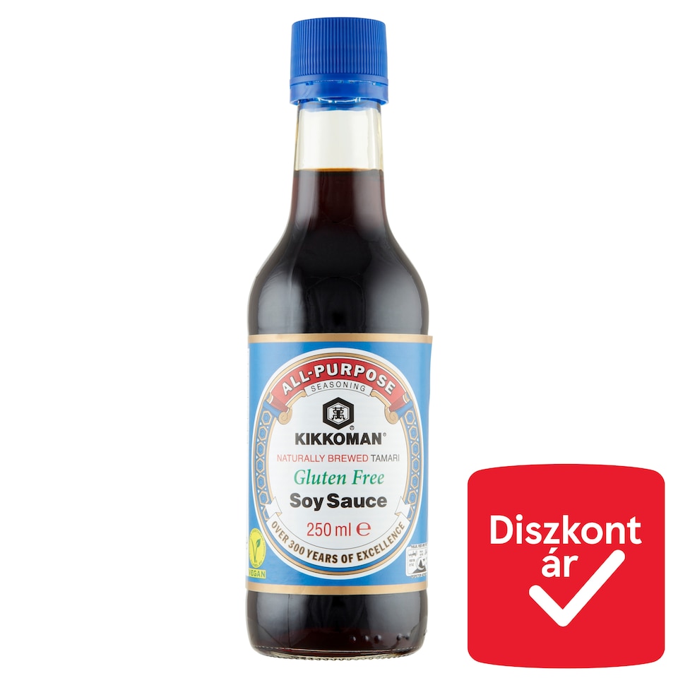 Kikkoman gluténmentes természetesen érlelt szójaszósz 250 ml