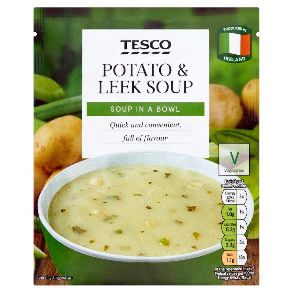 Tesco Potato&Leek Soup 76G