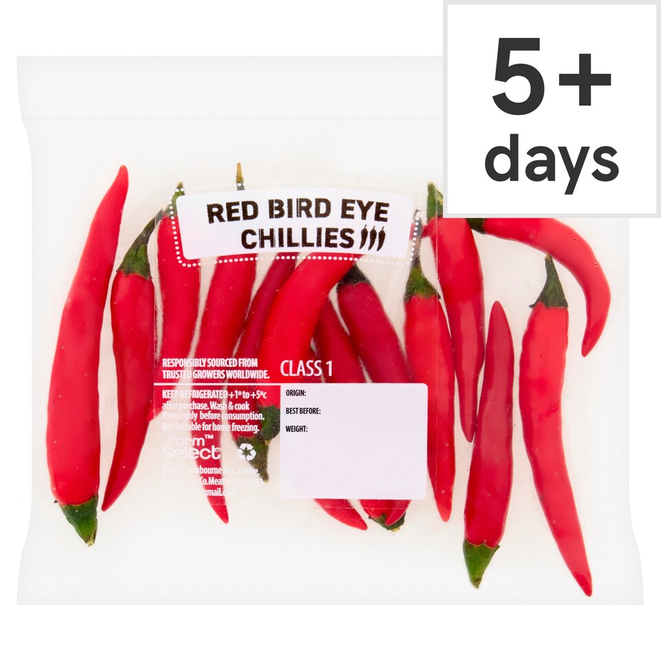Farm Select Red Bird Eye Chillies 25g