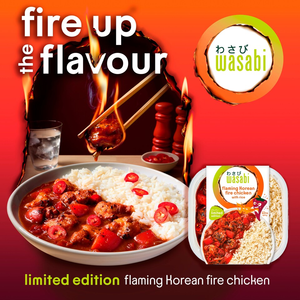 image 1 of Wasabi Flaming Korean Fire Chicken with Rice 400G