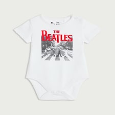 The Beatles Pure Cotton Abbey Road Bodysuit in White