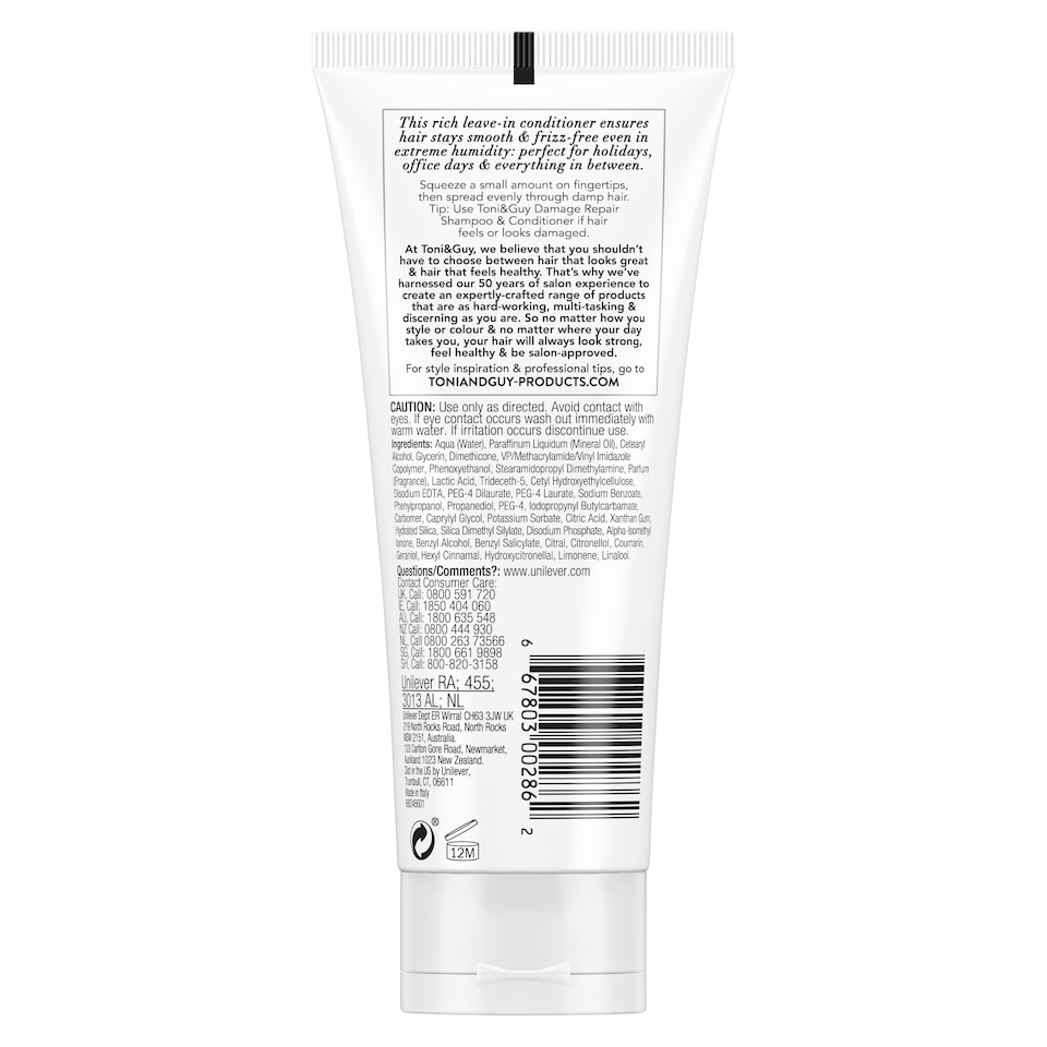 image 1 of Toni & Guy Leave In Conditioner 100Ml
