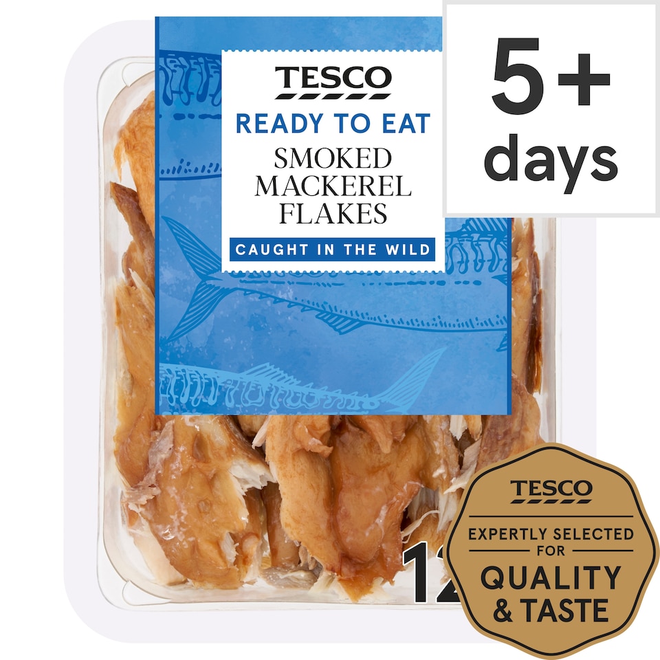 Tesco Smoked Mackerel Flakes 120G