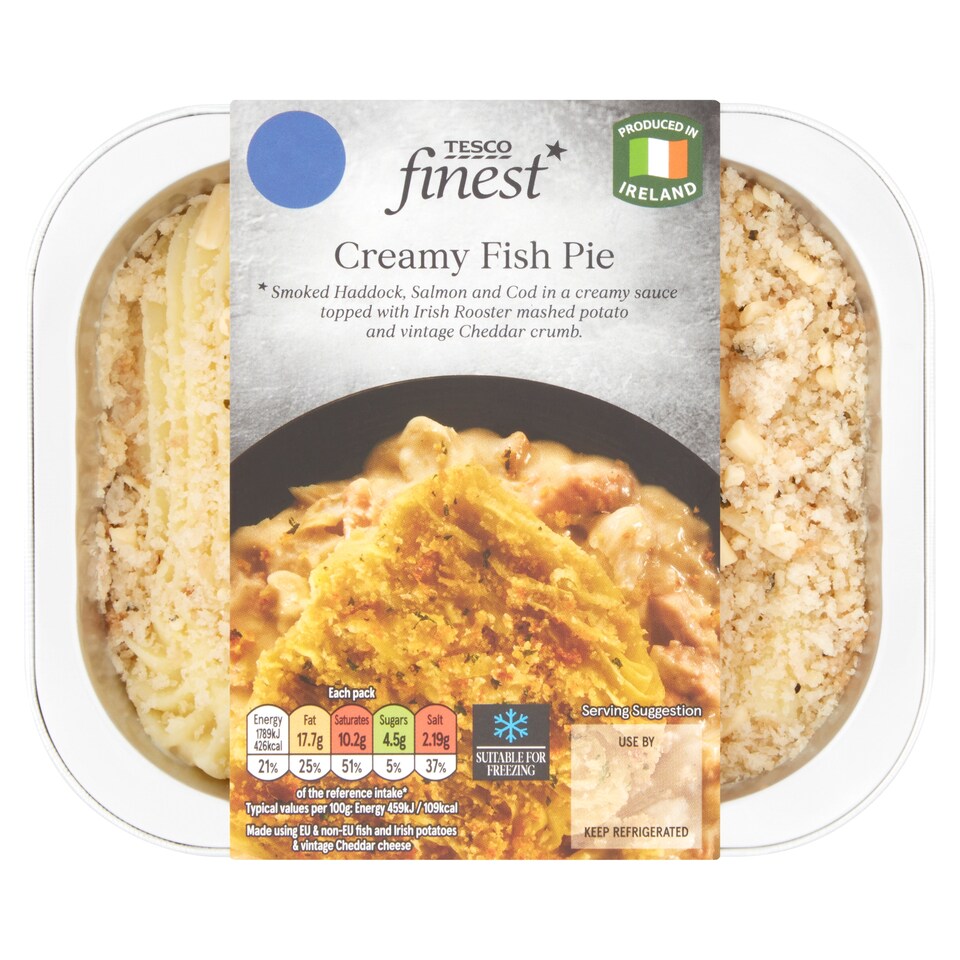 Tesco Finest Creamy Fish Pie 400G