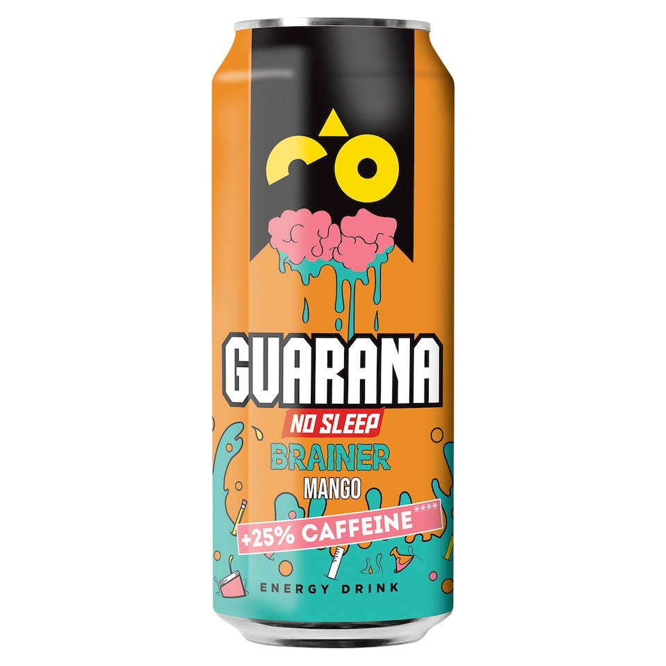 Guarana No Sleep Brainer Mango Energy Drink 500ml