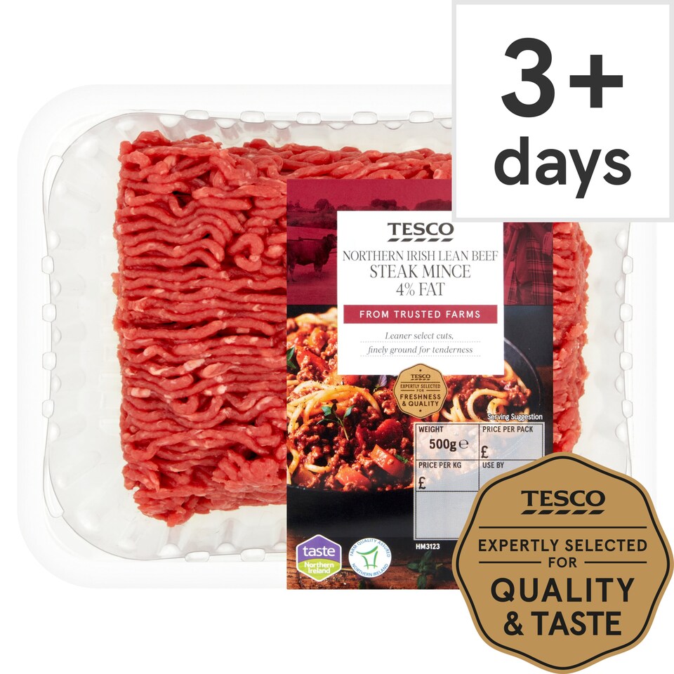 Tesco Beef Mince 4 Fat 500G Tesco Groceries
