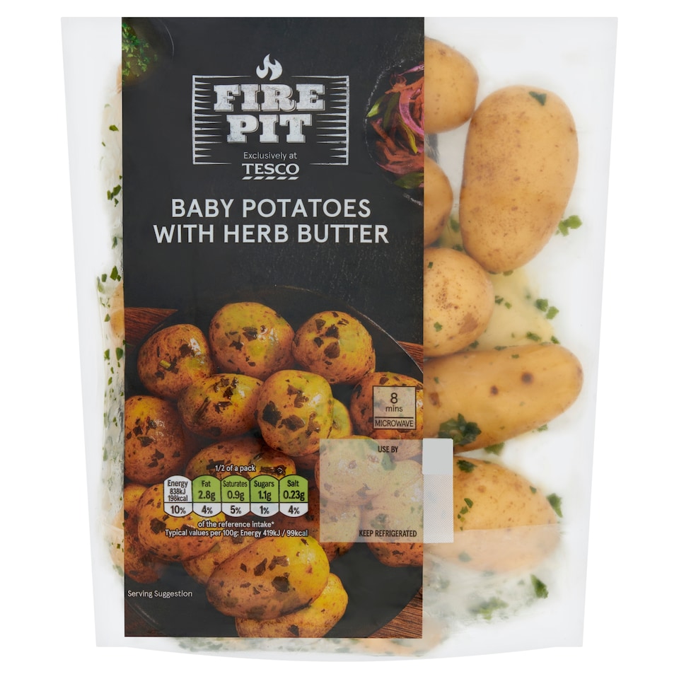 Tesco Baby Potatoes With Herb Butter 400g
