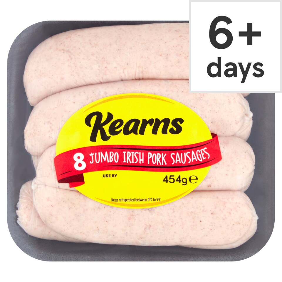 Kearns Jumbo 8'S Sausages 454G