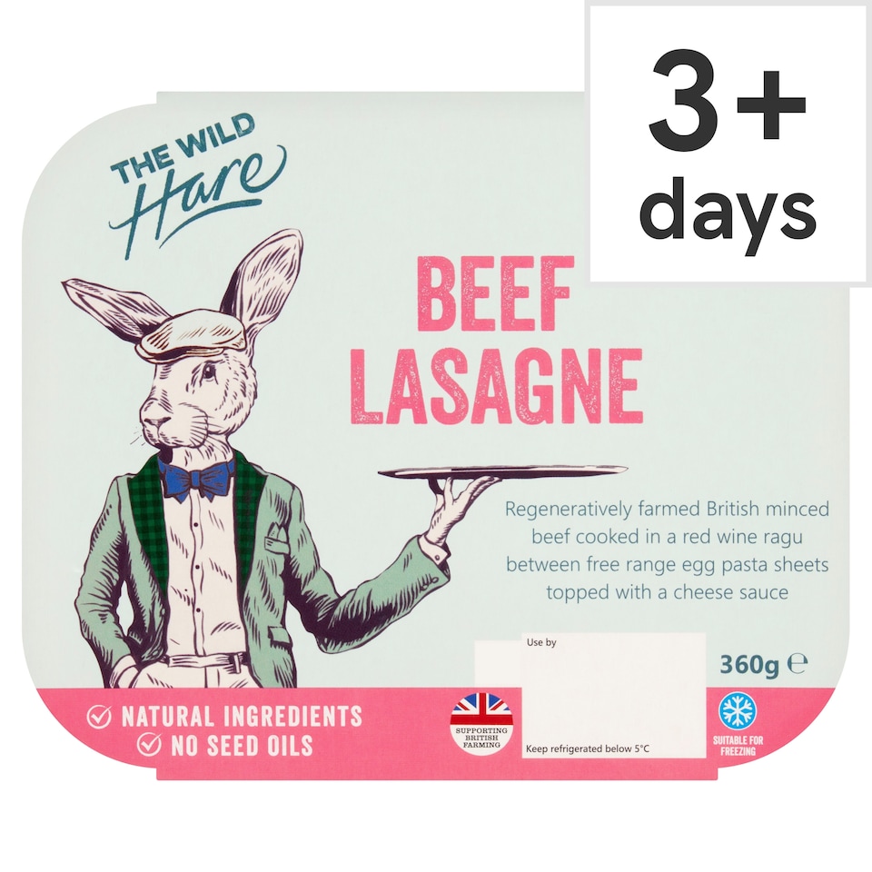 The Wild Hare Beef Lasagne 360g