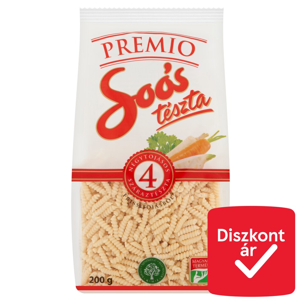 Soós Premio Rotini Dried Pasta with 4 Eggs 200 g