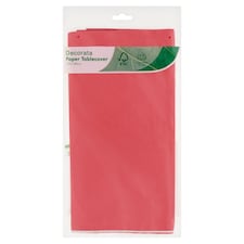 Decorata Paper Tablecover Red 120 x 180 cm