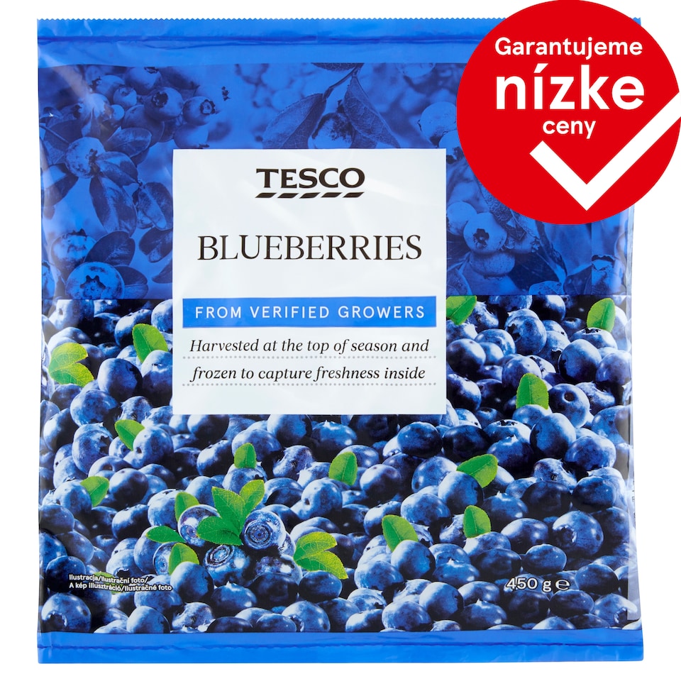 Tesco Čučoriedky 450 g