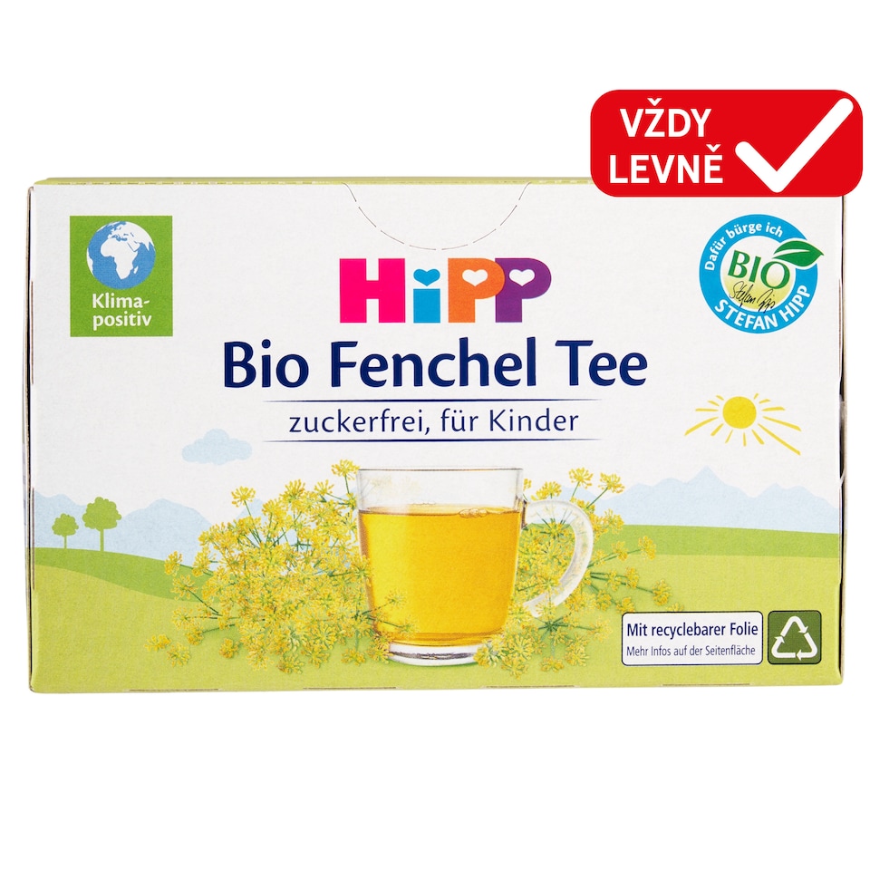 Obrázek 1 pro produkt HiPP Bio fenyklový čaj 20 x 1,5g (30g)