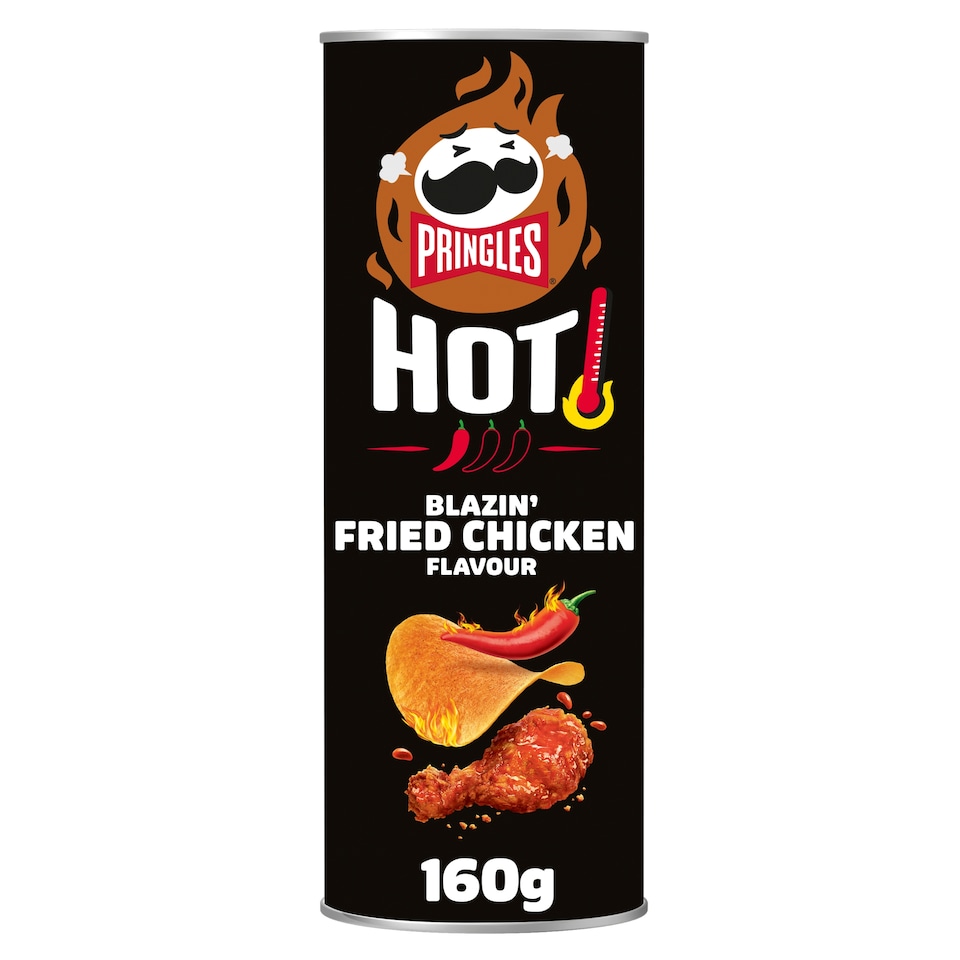 image 1 of Pringles HOT Blazin' Fried Chicken Flavour 160g