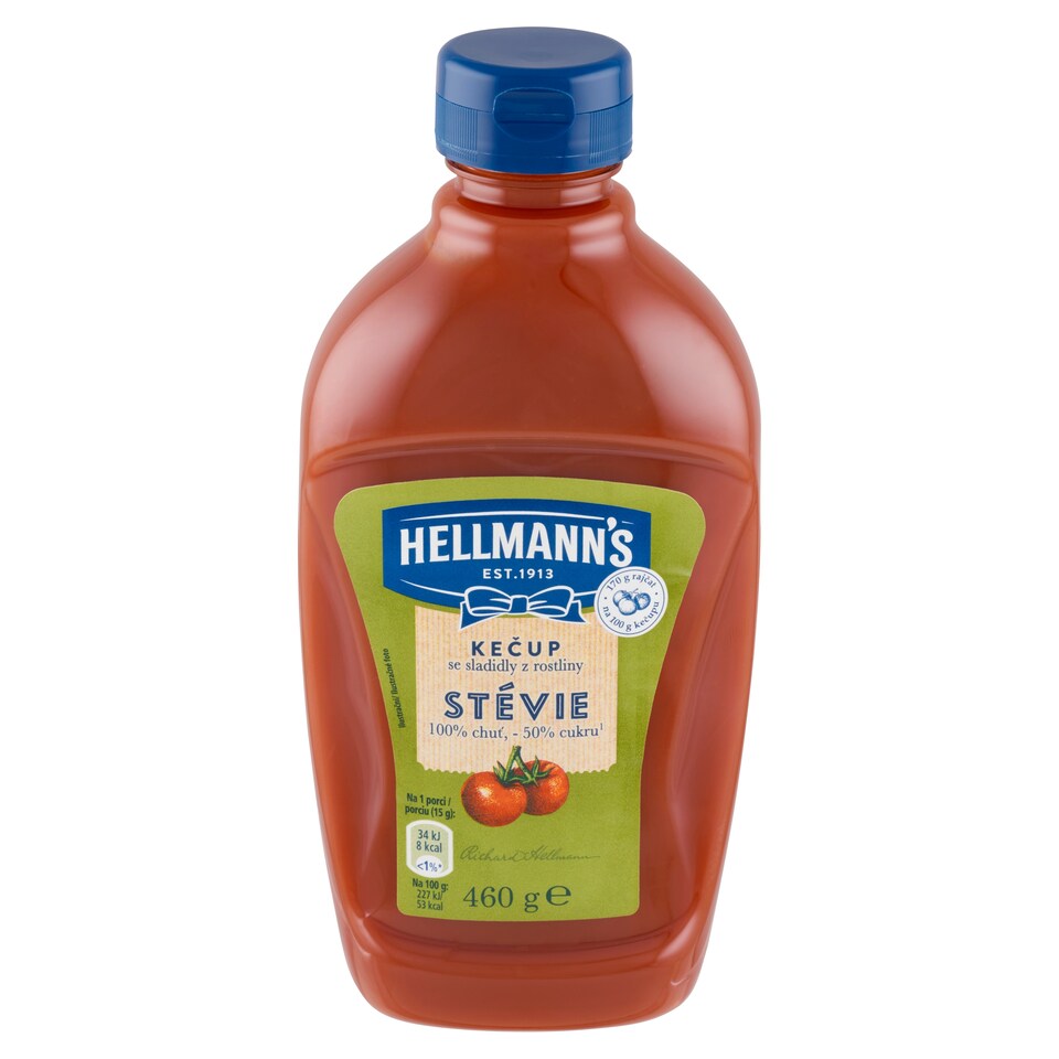 obrázok 1 z Hellmann's Kečup jemný s cukrom a sladidlom glykozidy steviolu 460 g