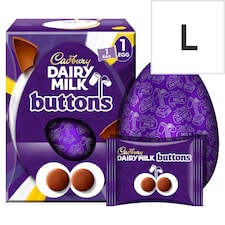 Cadbury Dairy Milk Giant Buttons Chocolate Easter Egg 195g